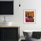 Stupell Industries Zebra Bath with Colorful Towel Framed Print Under Glass, design by Momart